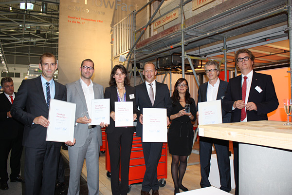 Preisträger des FlowFact Awards 2011 auf der Expo Real in München